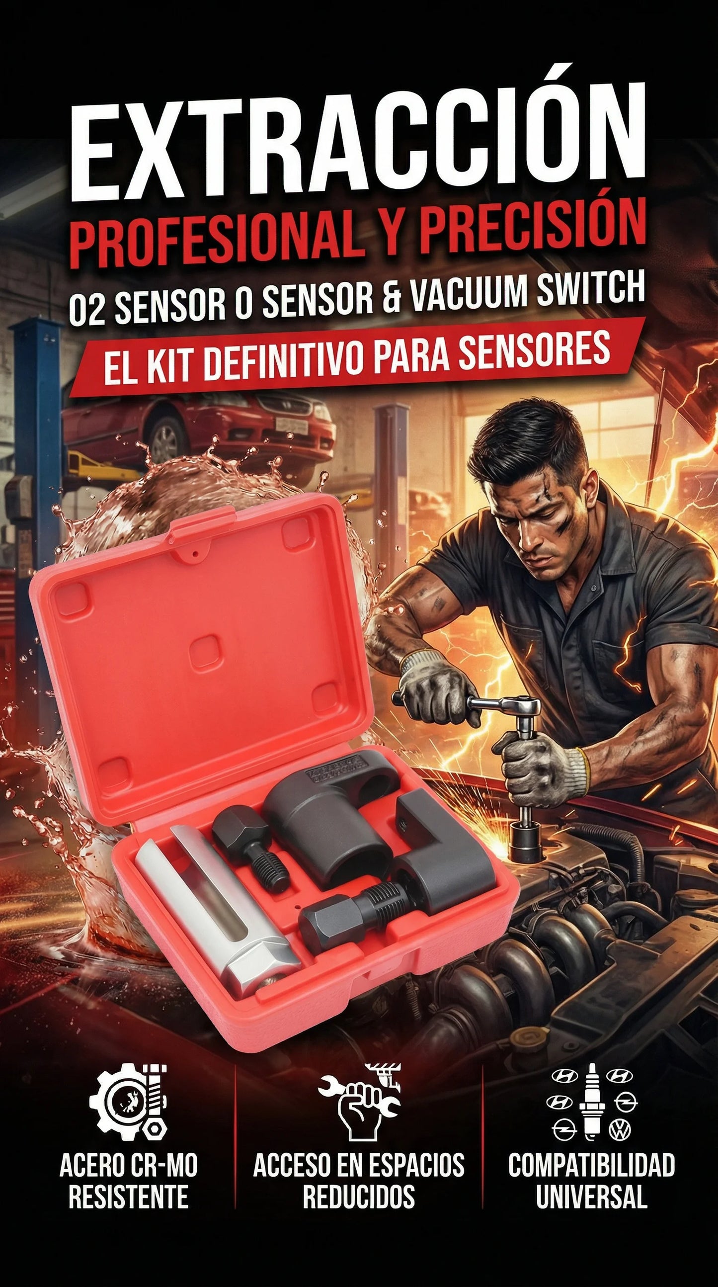 SET DE EXTRACION DE SENSORES DE OXIGENO